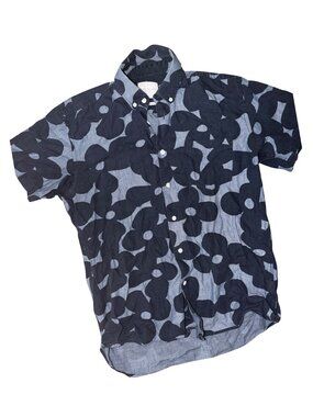Saturdays NYC Patterned Short Sleeve Button-Up